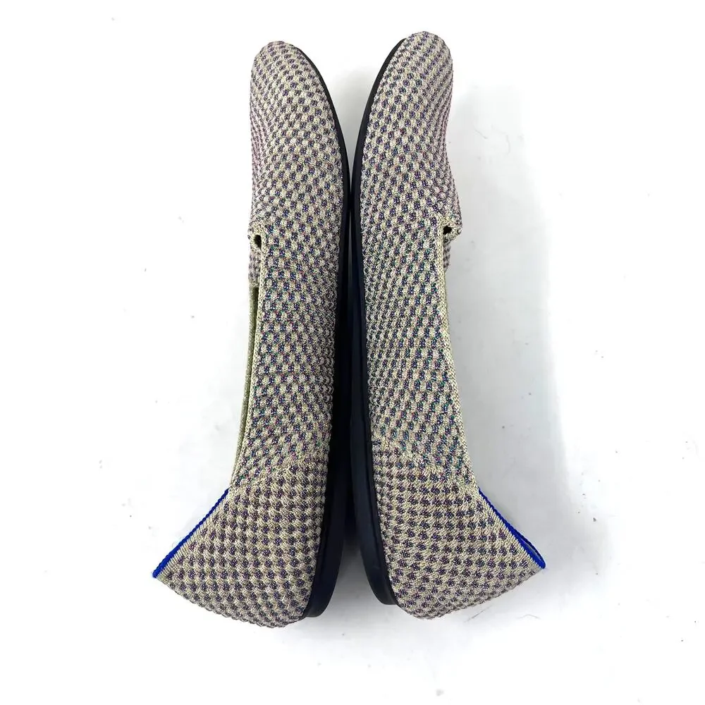Rothys The Loafer Women's 11 Limited Edition Multi Metallic Flat Needs‎ Insole